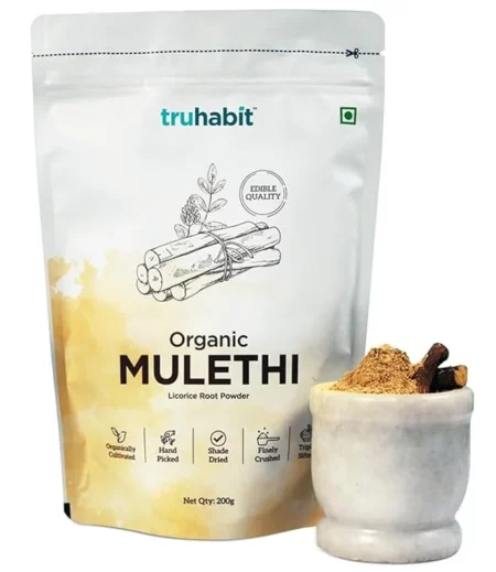 TruHabit Mulethi Powder for Face, Mulethi Powder for Eating (200 gms)