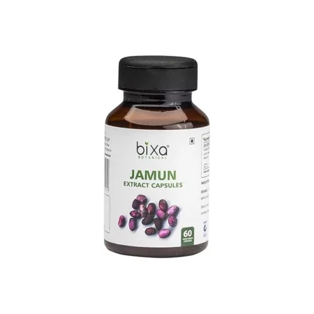 Bixa Botanical Jamun Extract 5% Bitters 60 Veg Capsules (450mg)