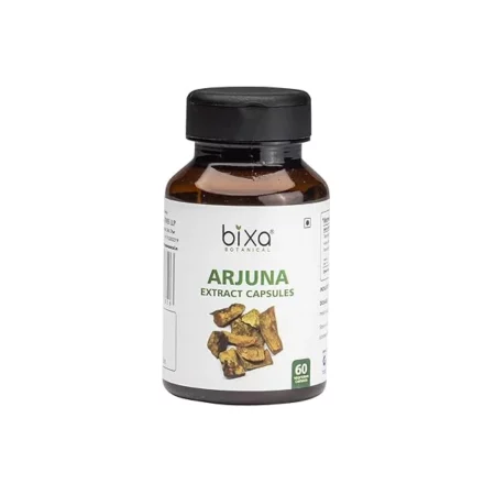 Arjuna Extract 60 Veg Capsules (450Mg) 40% Tannins| Bixa Botanical