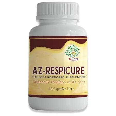 Ayurveda Yogashram AZ Respicure Lungs Detox Supplement - 60 Veg Capsules