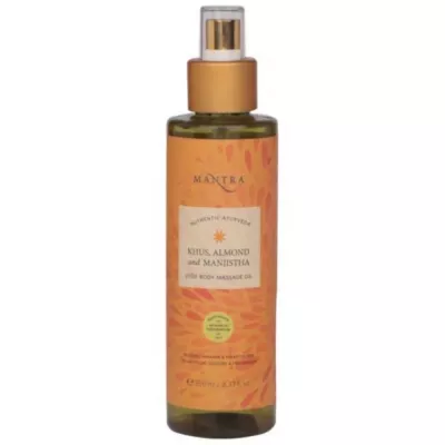 Mantra Herbal Khus, Almond And Manjistha Pitta Body Massage Oil (250ml)