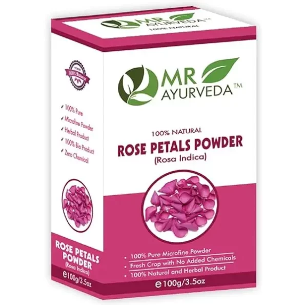 MR Ayurveda 100% Pure Rose Petals Powder, 100 Grams, 61Zn6fnxUHL._SX600_.webp,