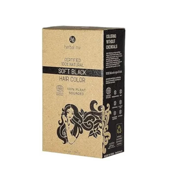 HM Herbal Me Soft Black Natural Hair Color (200gm), 81vYkxJY1L._SY600.webp,