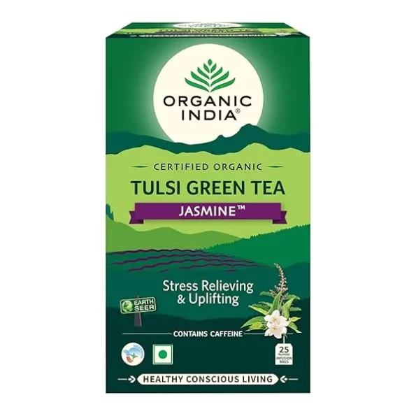 Organic India Tea - 25 Tea Bags (Green Tea Jasmine), 71gP3YJogXL._SX600_.webp, 71gP3YJogXL. SX600