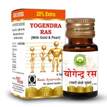 BASIC AYURVEDA Yogendra Ras with Gold & Pearl 6 Tablets |