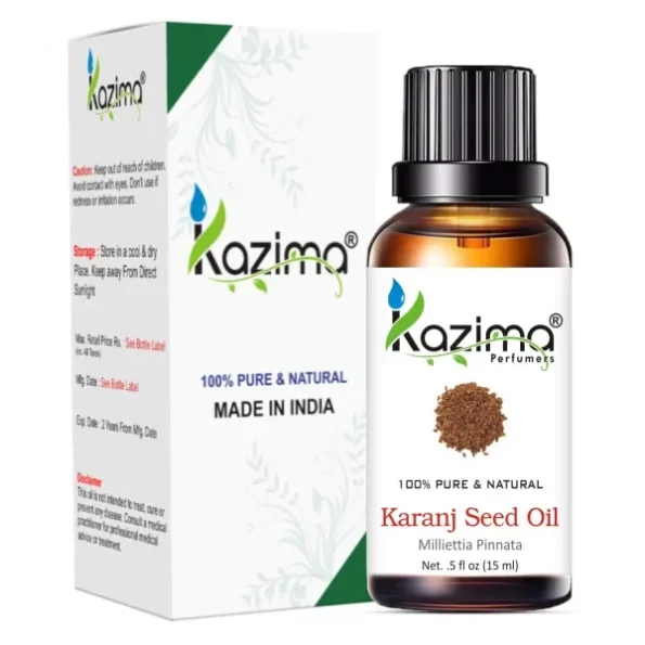 KAZIMA Karanj Seed Cold Pressed Carrier Oil - 100% Pure Natural & Undiluted For Skin care & Hair (15ml), Herbkart8t771ySrdl4V6L.webp, Herbkart8t771ySrdl4V6L