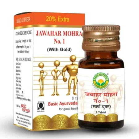 BASIC AYURVEDA Jawahar Mohra No-1 with Gold 6 Tablets |