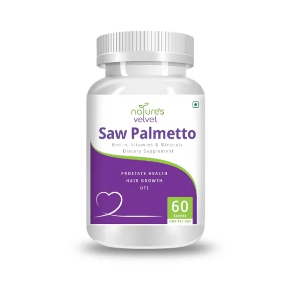 Nature's Velvet Saw Palmetto 160mg with Biotin for Prostate and Hair growth, 60 Tablets, Herbkart8t761qpjek-ymL.webp, Herbkart8t761qpjek ymL