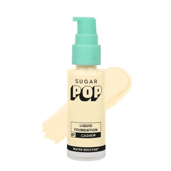 SUGAR POP Liquid Foundation - 01 Cashew - 30 ml available on Herbkart