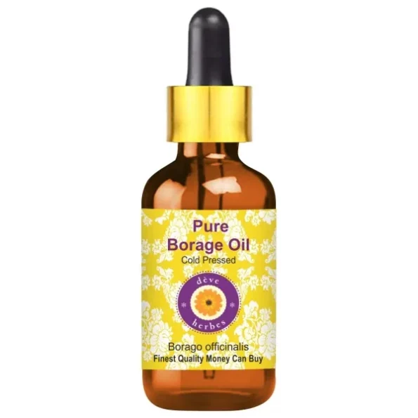 Deve Herbes Pure Borage Oil (Borago officinalis) 15ml, Herbkart8t761bHWi4K20kL.webp, Herbkart8t761bHWi4K20kL