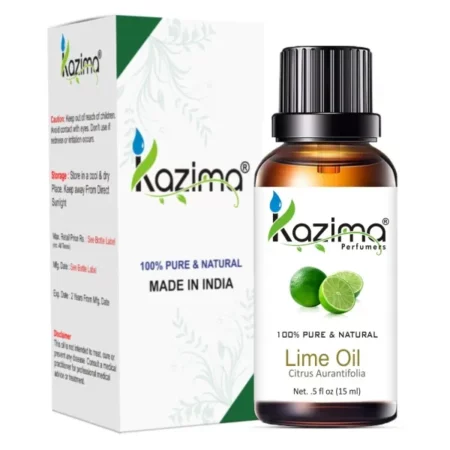 KAZIMA Lime Essential Oil - 100% Pure Natural & Undiluted For Skin care & Hair (15ml)