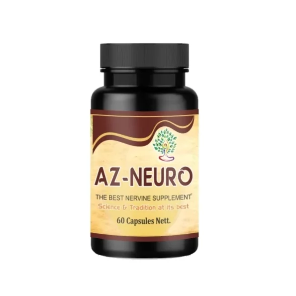 Ayurveda Yogashram Remedies AZ NEURO Nervine Supplement - 60 Capsules, Herbkart8t751kjBrCB7UL.webp, Herbkart8t751kjBrCB7UL