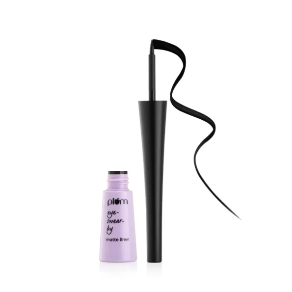 Plum Eye-Swear-By Matte Liner 01 Black available on Herbkart