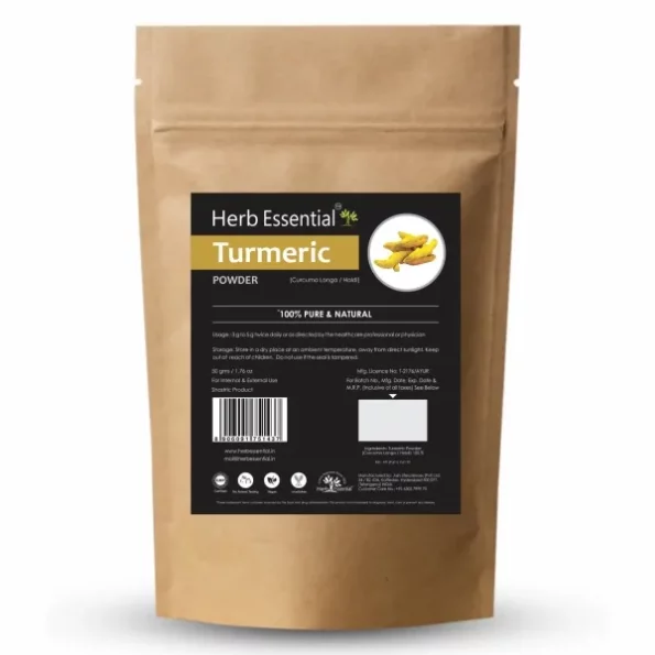 Herb Essential Turmeric Powder 50g, Herbkart8t761jfKGEUu0L.webp, Herbkart8t761jfKGEUu0L