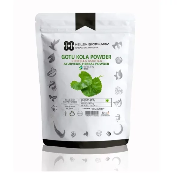 Heilen Biopharm Gotu Kola Powder For Skin Improvement - 200 g, Herbkart8t7814G45-RBbL.webp, Herbkart8t7814G45 RBbL