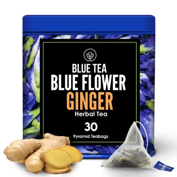 BLUE TEA - Blue Flower Ginger Herbal Tea - 30 Tea Bags, Herbkart8t76173STEWLAL.webp, Herbkart8t76173STEWLAL