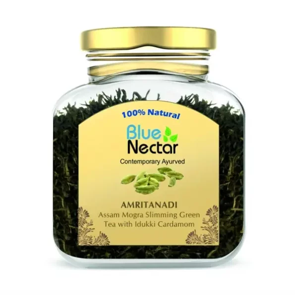 Blue Nectar Loose Green Tea Leaves from Assam, Green Tea Leaf with Idukki Cardamom (50g + 15g Free, 33 Cups), Herbkart8t7616rJTxtDYL.webp,