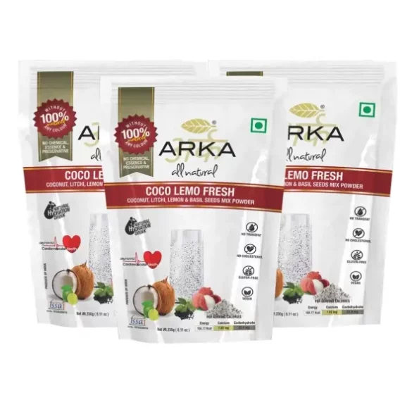 Arka All Natural 3 Pk Coco Lemo Fresh Instant Energy Drink Powder Mix - 230g each, Herbkart8t761Giu5FmaNL.webp, Herbkart8t761Giu5FmaNL