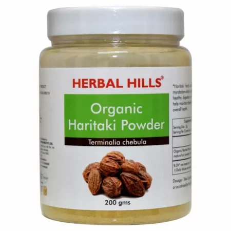Herbal Hills Organic Haritaki Powder, 200 Gms