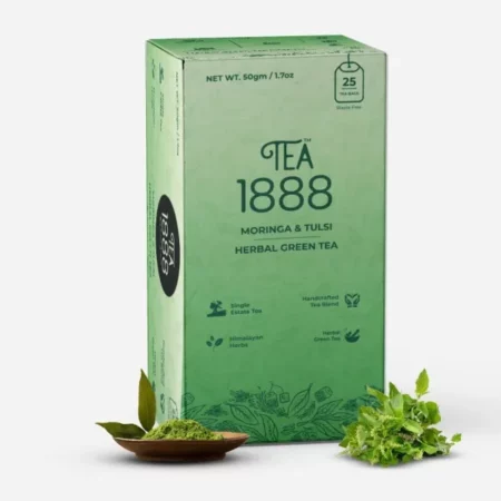 Tea1888 Moringa and Tulsi Herbal Tea (25 Bags)