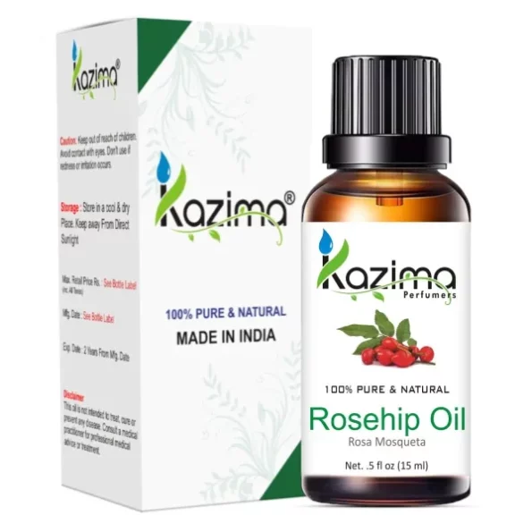 KAZIMA Rosehip Cold Pressed Carrier Oil - 100% Pure Natural & Undiluted For Skin care & Hair (15ml), Herbkart8t771gY-6u9n5L.webp, Herbkart8t771gY 6u9n5L