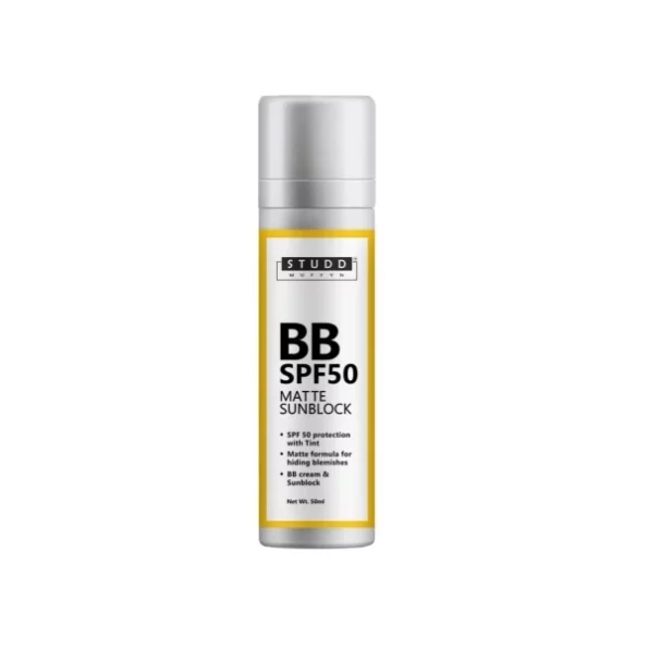 Studd Muffyn BB SPF 50 sunscreen, 50ml available on Herbkart