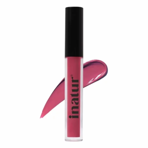 inatur Matte Liquid Lip Colour with Hyaluronic Acid & Collagen, 2ml (Coral Spring) available on Herbkart