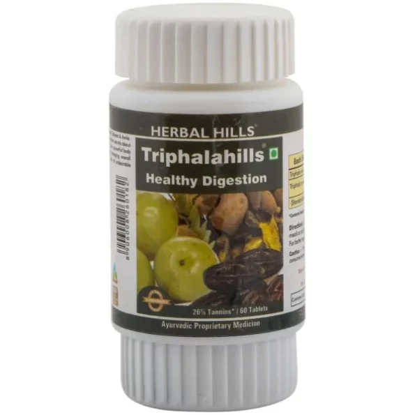 Herbal Hills Ayurvedic Triphala Tablets Triphalahills Healthy Digestion 60 Tablets, Herbkart8t76180A620EpUL.webp, Herbkart8t76180A620EpUL