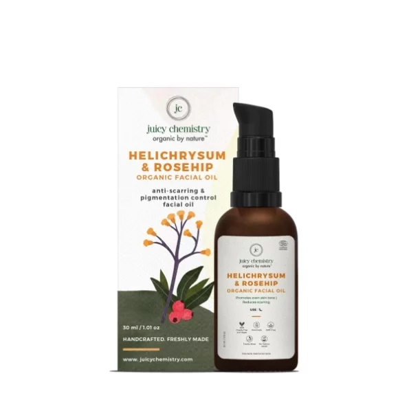 Juicy Chemistry Helichrysum & Rosehip Face Oil for Pigmentation & Dull Skin, 30 ml, Herbkart8t771b6BSM26OL.webp, Herbkart8t771b6BSM26OL