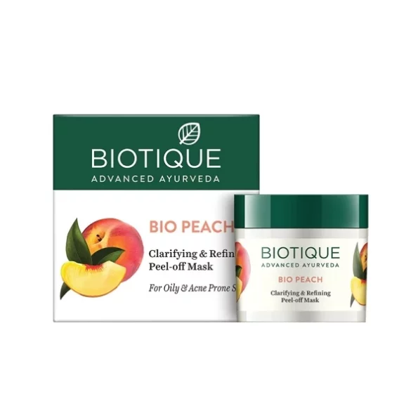 Biotique Bio Peach Clarifying and Refining Peel Off Mask for Oily and Acne Prone Skin, 50g, Herbkart8t751NIwClu0uL.webp, Herbkart8t751NIwClu0uL