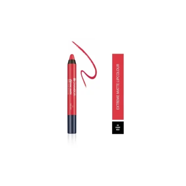 Chambor Extreme Matte Long Wear Lip Colour, Fiery Red No.03, 2 g, Herbkart8t741C47KTgelL.webp, Herbkart8t741C47KTgelL