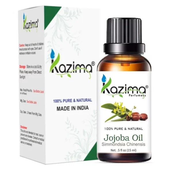 KAZIMA Jojoba Cold Pressed Carrier Oil (15ML) available on Herbkart