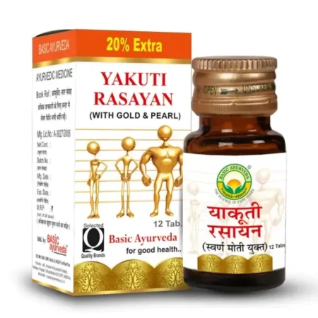 BASIC AYURVEDA Yakuti Rasayan with Gold & Pearl 12 Tablets |