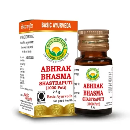 BASIC AYURVEDA Abhrak Bhasma Shastraputi (1000 Puti) 2.5 Gram |