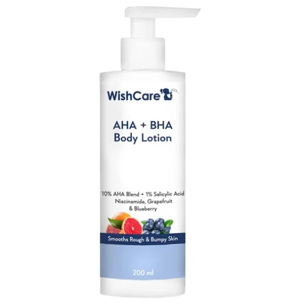 WishCare 10% AHA + 1% BHA Body Lotion - 200 Ml available on Herbkart