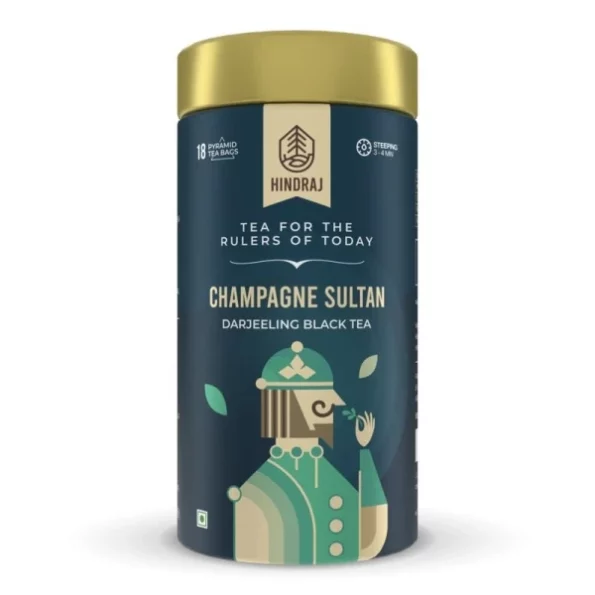 Hindraj Darjeeling Black Tea (Champagne Sultan) Pyramid Tea Bags (18 Tea Bags, 1.5 g Each), Herbkart8t741Rs-AayJPL.webp, Herbkart8t741Rs AayJPL