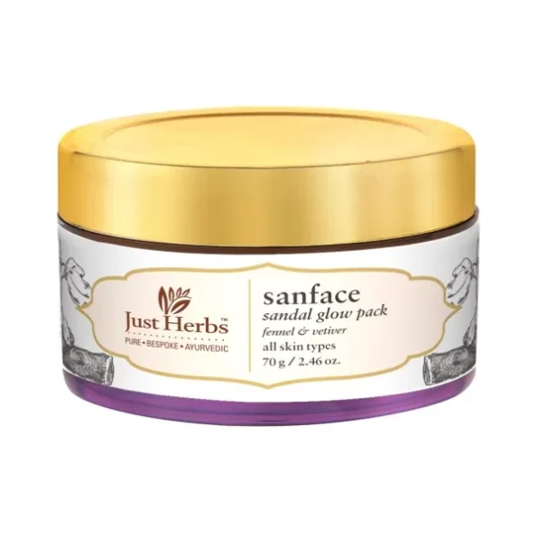 Just Herbs Sanface Skin Tightening Sandal Glow Cream Pack 70 G, Herbkart8t761Ws4w3lflL.webp, Herbkart8t761Ws4w3lflL