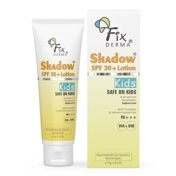 Fixderma Shadow Sunscreen SPF 30+ Lotion for Kids PA+++ - 75gm, Herbkart8t771ycZaNmFZL.webp, Herbkart8t771ycZaNmFZL