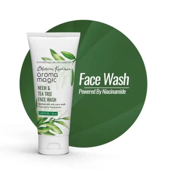 Aroma Magic Neem & Tea Tree Face Wash - 50 ml available on Herbkart