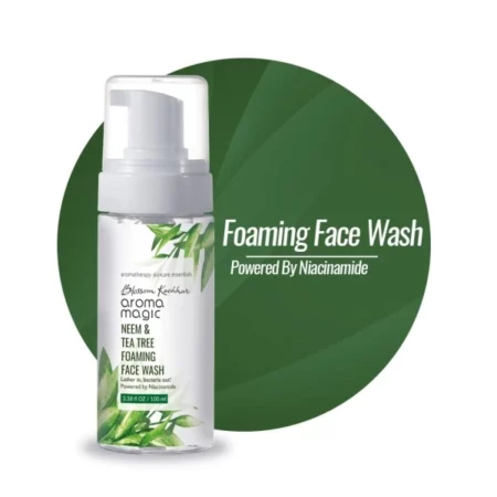Aroma Magic Neem & Tea Tree Foaming Face Wash - 100ml (Pwrd by Niacinamide)