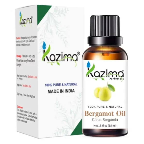 KAZIMA Bergamot Essential Oil, 15 ml available on Herbkart