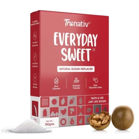 TruNativ Everyday Sweet, Natural 1:1 Sugar Replacer, Monk Fruit Extract - No Aftertaste, 150g