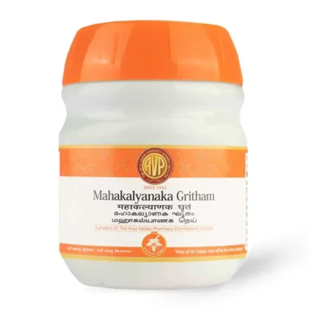 AVP THE ARYA VAIDYA PHARMACY (COIMBATORE) LTD Mahakalyanaka Gritham Gel 150G | Medicated Ghee | Blood Purifier | Beneficial In Debility | Helps With Diabetics | Releives From Skin Diseases