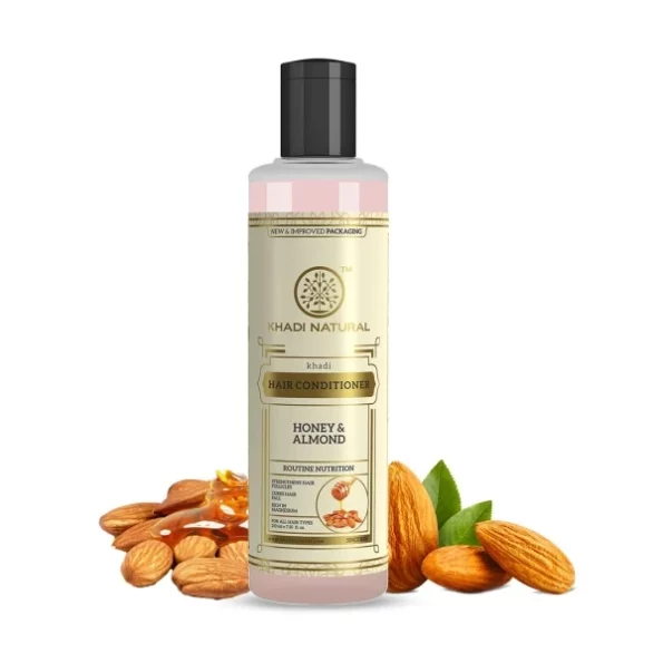 Khadi Natural Honey & Almond Hair Conditioner 210ml available on Herbkart