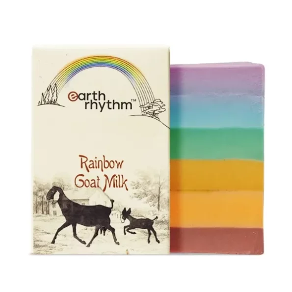 Earth Rhythm Rainbow Goat Milk Soap - 100g, Herbkart8t751tBw1b41HL.webp, Herbkart8t751tBw1b41HL