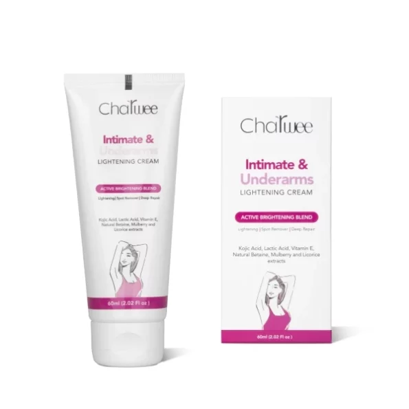 Charwee Intimate & Underarms Lightening Cream - 60ML | With Kojic Acid, Lactic Acid, and Vitamin E | Helps in Correcting Dark Spots & Uneven Skin | Lightened & Rejuvenated Underams, Herbkart8t771ASfcBLKjL.webp, Herbkart8t771ASfcBLKjL