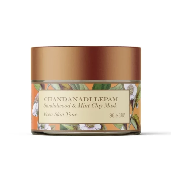 Ohria Ayurveda Chandanadi Lepam Sandalwood & Mint Clay Mask, Even Skin Tone - 20g, Herbkart8t761ssNRmN6oL.webp, Herbkart8t761ssNRmN6oL