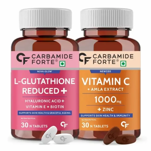 Carbamide Forte Japanese Reduced L Glutathione 500mg Tablets with Vitamin C - 30 Veg Tablets Each, Herbkart8t771ZRqpoGk9L.webp, Herbkart8t771ZRqpoGk9L