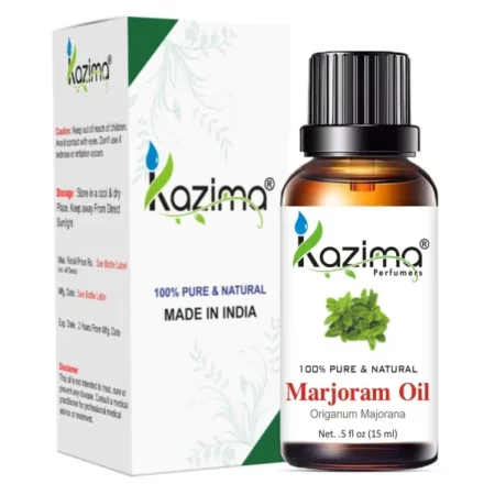 KAZIMA Marjoram Essential Oil - 100% Pure Natural & Undiluted For Skin care & Hair (15ml)
