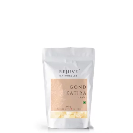 Rejuve Naturelles Premium Gond Katira - 250 Gram (Tragacanth Gum) | 100% Pure and Natural Edible Gum | Body Cooling Properties | High Magnesium | Super food (250 Grams)